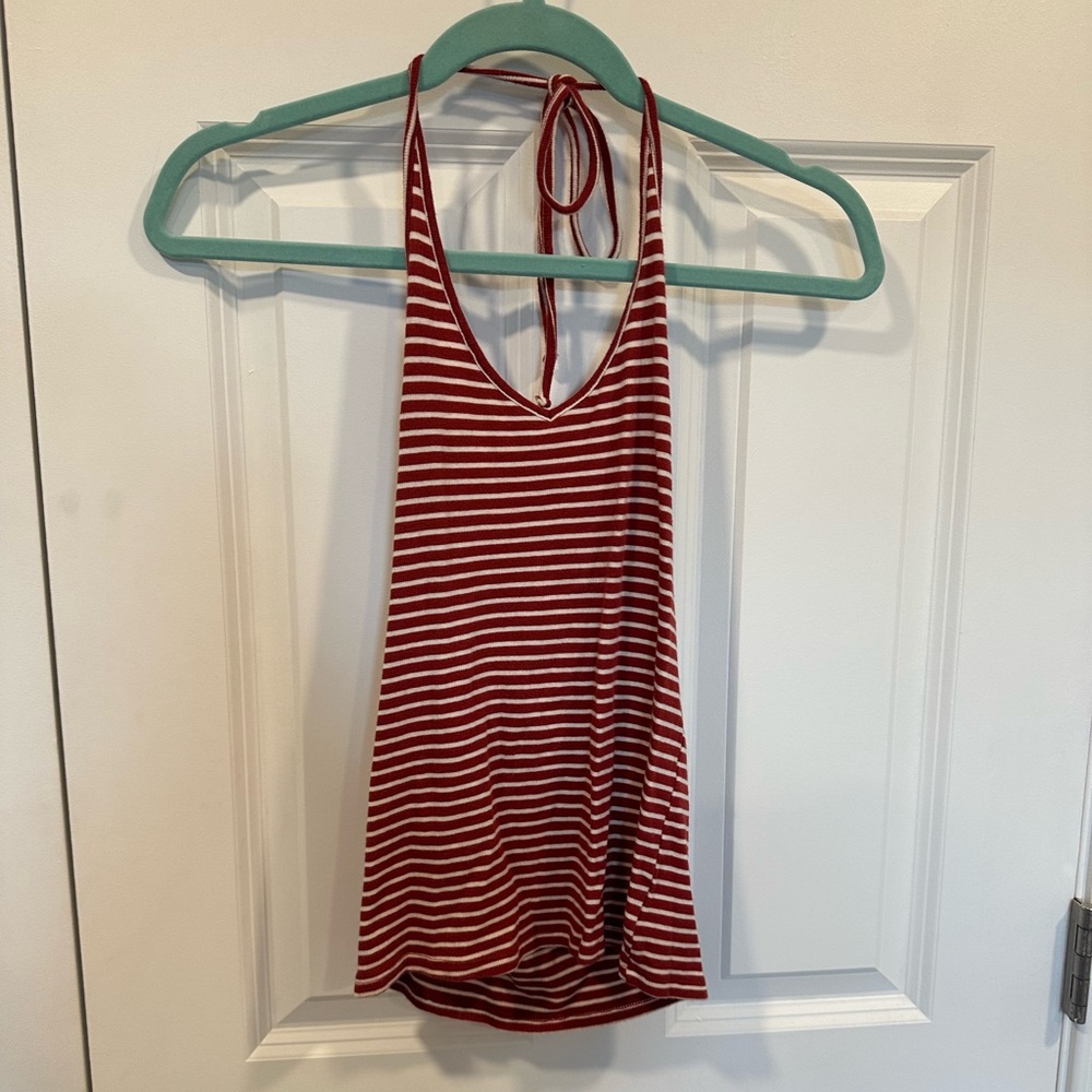 American Eagle stripped halter top